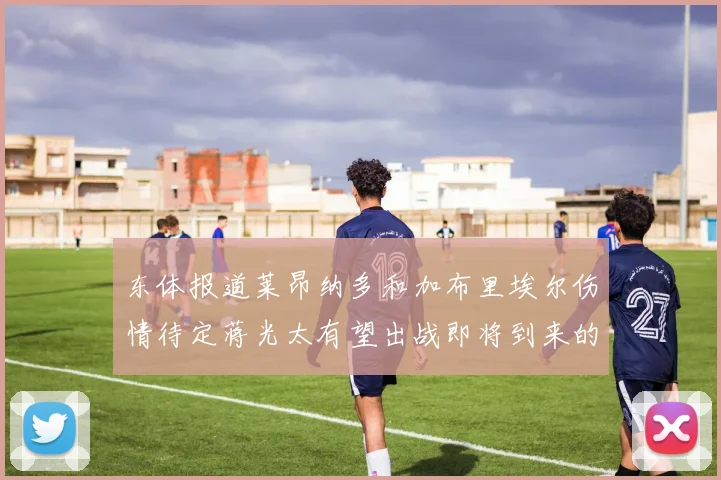 东体报道莱昂纳多和加布里埃尔伤情待定蒋光太有望出战即将到来的比赛